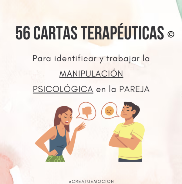 56 tarjetas para identificar y trabajar la MANIPULACIÓN PSICOLÓGICA en la pareja