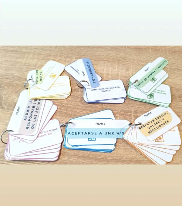 60 Tarjetas terapéuticas de AUTOESTIMA + parte teórica