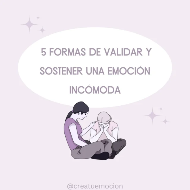 💬❤️‍🩹 Muchas veces, frente a una emoción incómoda —como la tristeza, la rabia o la frustración— sentimos la urgencia de calmar, arreglar o distraer. Pero sostener emocionalmente a alguien no es resolver lo que siente, sino acompañarlo desde la presencia y la validación.

🛋️ En consulta veo cada día cuánto bien hace sentirse vist@, escuchad@ y comprendid@… incluso cuando no hay respuestas. Especialmente cuando no las hay.

🫂 Porque validar no significa estar de acuerdo, ni tener la solución. Significa decir, con palabras o con gestos: “Tu emoción tiene un lugar aquí. Está bien lo que sientes. No estás sol@ con ello." Aunque a veces nos incomode esa emoción, porque no es fácil de transitar y acompañar.

🔦 Te comparto 5 formas respetuosas de validar y sostener una emoción incómoda, sin juzgar, sin minimizar y sin acelerar el proceso emocional del otro.🤲🏻

Y tú, ¿Cómo validas? ¿Te has sentido invalidad@ en alguna ocasión?
.
.
.
#validacionemocional #gestionemocional #acompañaremociones #recursospsicologia #inteligenciaemocional #psicologaenreus