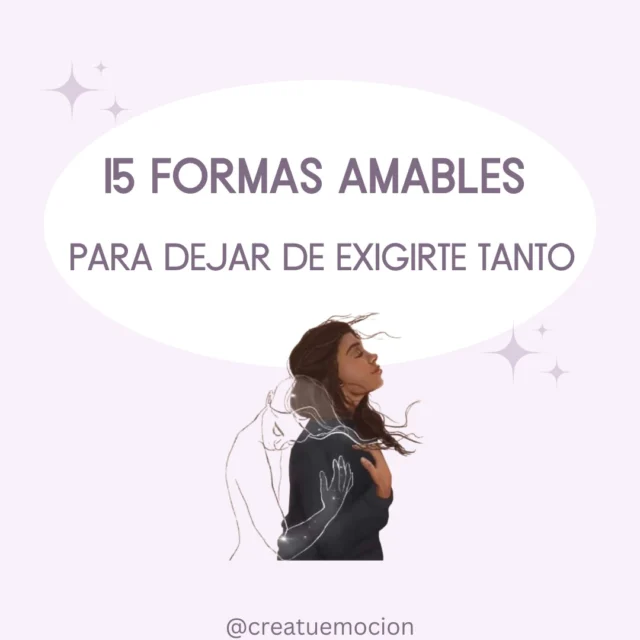 🌿 ¿Y si dejaras de exigirte tanto… aunque solo fuera por hoy?

Si eres de las que siente que nunca hace suficiente, que siempre podría haber dado un poco más o que le cuesta descansar sin culpa… este carrusel es para ti.

🕴🏻Vivimos rodeados de mensajes que nos empujan a producir más, aprovechar más, rendir más y ser mejores. Y, sin darnos cuenta, acabamos convirtiéndonos en nuestra crítica más duro.

Pero la autoexigencia, aunque también puede ser muy positiva para crecer y mejorar, cuando es excesiva, nos puede hacer daño. A veces solo nos deja más cansadas, más frustradas y con la sensación de que nunca estamos a la altura.

✨ Ser menos exigente no es bajar tus objetivos.

🌾Es dejar de medir tu valor por todo lo que haces.
🌾Es darte permiso para descansar antes de llegar al límite.
🌾Es reconocer que también mereces comprensión cuando las cosas no salen como esperabas.

Empieza por una de estas acciones. Poco a poco, sin exigirte más 😉💛

🔐 Guarda el post para cuando lo necesites.

🌿Trabaja el diálogo interno con el material que encontrarás en mi web (enlace en la BIO)🌿

💬 Cuéntame en comentarios… ¿Cuál de estas formas necesitas recordarte más a menudo? ¿Cuál crees que podrás aplicar?

Te leo. 🤍
.
.
.
#RecursosPsicología #SaludMental #Autoexigencia #Autocompasión #Autocuidado #BienestarEmocional #GestiónEmocional #PsicologíaDivulgativa #Ansiedad #Autoestima #PsicólogasEnReus